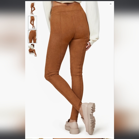 Spanx Faux Suede Leggings - Picture 2 of 8